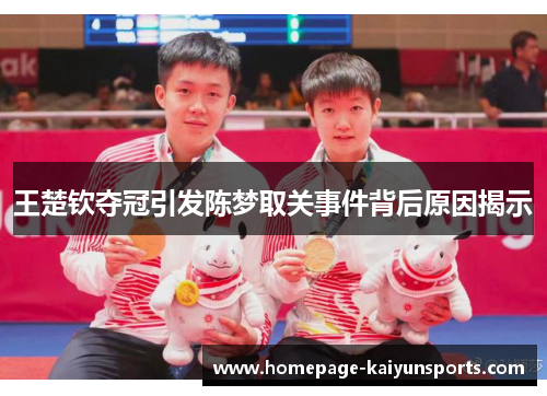 王楚钦夺冠引发陈梦取关事件背后原因揭示