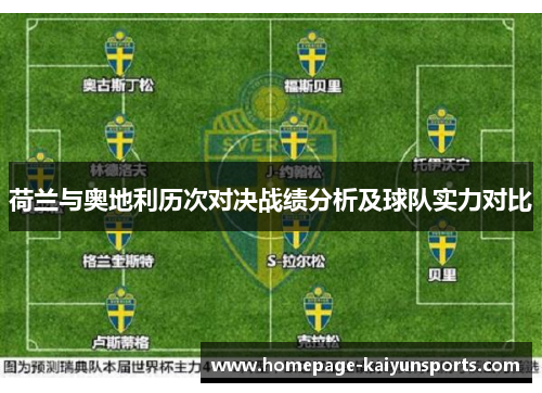 荷兰与奥地利历次对决战绩分析及球队实力对比 荷兰与奥地利历次对决战绩分析及球队实力对比